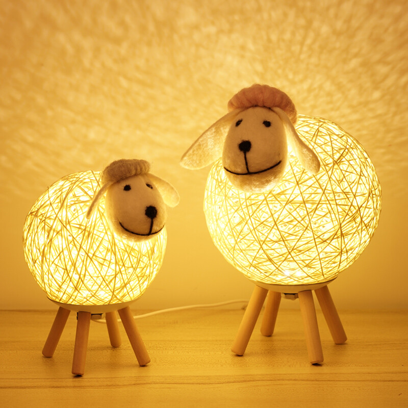Sheep Lamp Modern Cute Creative Animal Table Lamp Bedroom Bedside Table Lamb | eBay Australia